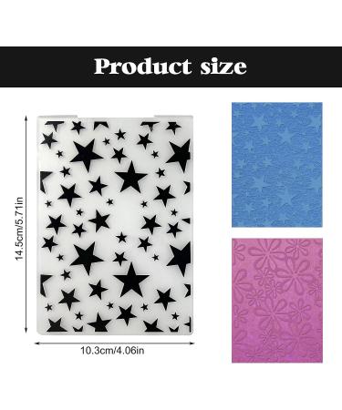 Rainmae 8 Pieces Plastic Embossing Folders - Heart & Gear Stripe Stencil for Card Making and Scrapbooking - DIY Craft Decoration - 5.9x4.1 Inch - Buy Online on GoSupps.com