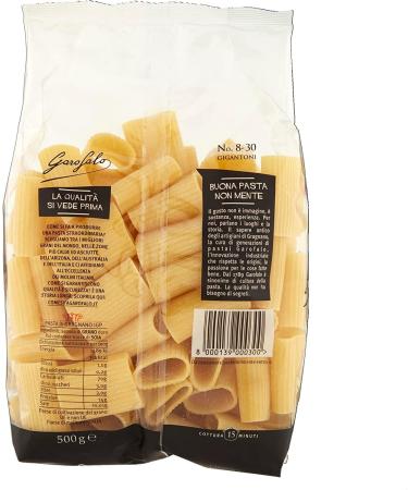  Italian Gourmet E.R. Garofalo Gigantoni N. 8-30 Pack of 10 Neapolitan durum wheat semolina packets with 500g of IGP pasta + 400g Italian Gourmet Polpa - Buy Online on GoSupps.com