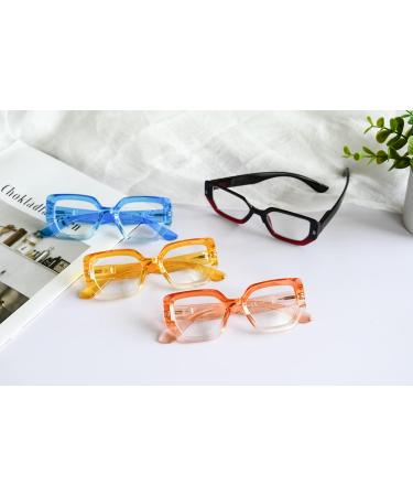 LUR Reading Glasses for Women - Fashionable +0.50 Diopter Readers | 4 Stylish Pairs - Buy Online on GoSupps.com