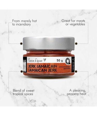 Jamaican Jerk Seasoning Passion d pices 50g (1.8 Oz) Jar - Buy Online on GoSupps.com