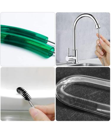 U Shaped Pipe Cleaner Bendable for Deep Cleaning Solve Clogs in Washbasins Sinks Floor Drains Unblocker Tools Set Flexible 61inch Double Ended Nylon Pipe Cleaner Brush and 17inch Sink Unblocker - Buy Online on GoSupps.com