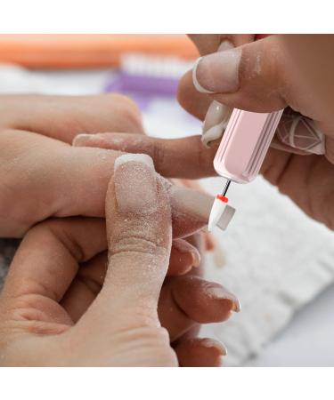 Nail Machine Drill | Electric Nail Machine USB Rechargeable Portable Professional Nail Polishing Tools Art Supplies with 6 Drill Bits for Home Nail Salon Manicure Pink - Buy Online on GoSupps.com