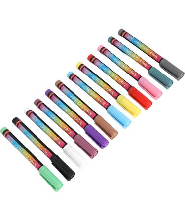 Nail Polish Pen Nail Art Graffiti Pen Soft Head 12 Pieces for Gel Nails - Buy Online on GoSupps.com