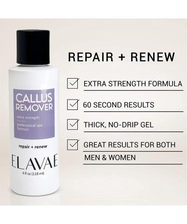 ELAVAE Foot Callus Remover Gel - Dead Skin Remover for Feet - Works with Pumice Stone or Scraper - Scent Free - 4 Fl Oz - Buy Online on GoSupps.com