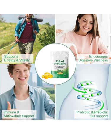 Oil of Oregano Softgels 180 Count 2 in 1 Oil of Oregano 6000 mg with Black Seed Oil Plant Based Non-GMO & Immune Support - Buy Online on GoSupps.com