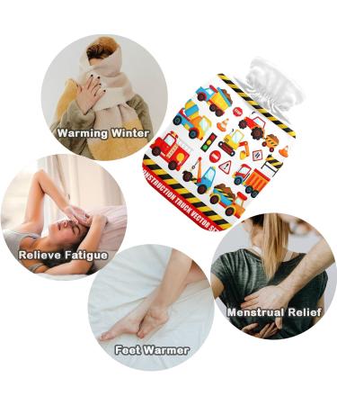 Buy Naanle Construction Truck Heat Bottle - 1L Transparent Hot Water Bottle for Pain Relief & Bed Warmer | International Shipping - Buy Online on GoSupps.com