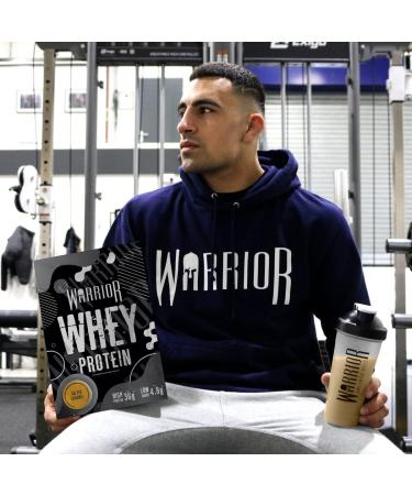 Warrior Whey Protein Powder 1kg - Up to 36g Protein, Low Sugar & Carbs, GMP Certified - Double Chocolate Flavor - Buy Online on GoSupps.com