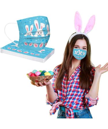 Buy Albert Easter Egg Print Disposable Masks 10 Pack Adults Mouth & Nose Protection Ideal for Men & Women - Buy Online on GoSupps.com