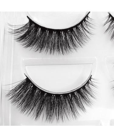 Evenden 3D Faux Eyelashes Handmade Luxurious Volume Natural False Eyelashes 5 Pairs with Tweezers 00 - Buy Online on GoSupps.com