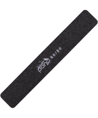 PANA Jumbo Double-Sided Emery Nail File for Manicure Pedicure - Black (Grit 80/80) - 50 Pack - Buy Online on GoSupps.com