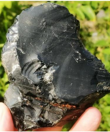 Natural Crystal Rough 1pc 200g Obsidian Crystal Stone Natural Rough Specimen - Buy Online on GoSupps.com