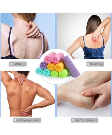 20-Piece Exfoliating Washcloth Set with Handles - Back and Body Scrubbers - Buy Online on GoSupps.com
