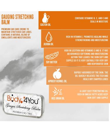 BodyJ4You 2PC Piercing Aftercare Set - Jojoba Oil Ear Balm for Gauges, Tapers, and Plugs - Buy Online on GoSupps.com