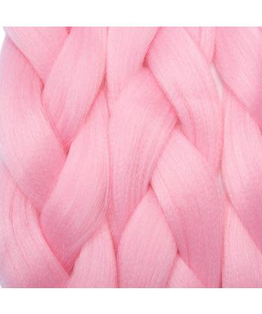 SEGO 5 Packs Braid Extensions - 24 Inch Crochet Afro Synthetic Hair in Pink | Premium Braiding Hair for Stylish Looks - Buy Online on GoSupps.com