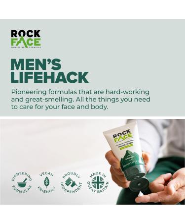 Rockface Men's All-Weather Face Moisturiser - Energising Skin Formula, 100ml - Buy Online on GoSupps.com