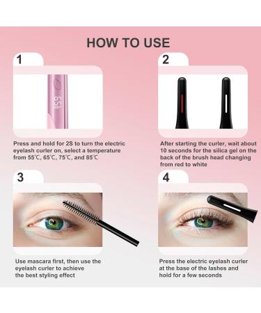 Buy Rechargeable Heated Eyelash Curler - 4 Temperature Settings Long Lasting & Effective Curling for All Women | Ingeware International Shipping - Buy Online on GoSupps.com