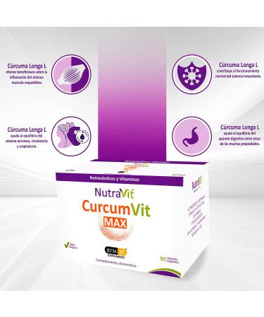 NUTRAVIT CURCUMVIT MAX BCM95 90 CAP is a capsule that simplifies the daily intake of nutrients When used consistently it supports normal body functions - Buy Online on GoSupps.com