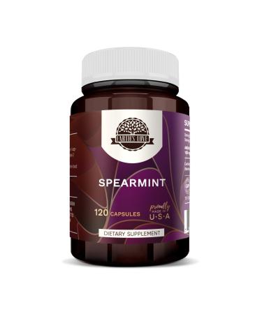 HerbEra Earth's Love - Spearmint 120 Capsules, 500 mg, Spearmint (Mentha spicata) Dried Leaf (120 Capsules)