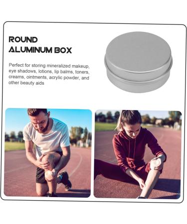 minkissy Box Powder Makeup Lip Gloss Containers Aluminum Cream Container Empty Aluminum Tins Travel Jar Storage Tank Storage Box Storage Jar Toiletries Tin Box medium As Shown - Buy Online on GoSupps.com