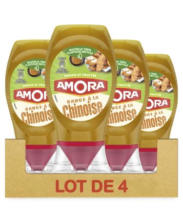 Amora Chinese Sauce - Sweet & Fruity - Pack of 4 bottles of 280g
