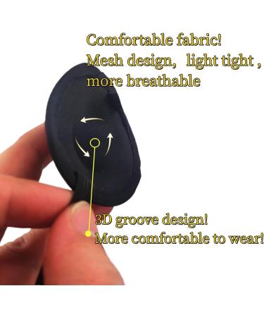 HUAYIMEIYI Adjustable Black Eye Patch - Comfortable Washable Monocular Amblyopia Treatment for Adults & Children - Buy Online on GoSupps.com
