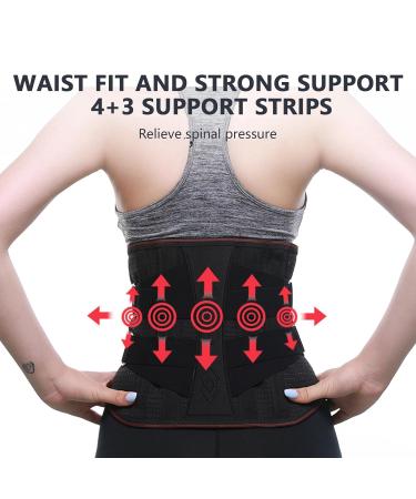 Back Brace for Lower Back - Back Support Belt Lumbar Brace Adjustable Waist Protector Belt Lightweight Lower Back Support Brace for Lumbar Stability - Buy Online on GoSupps.com