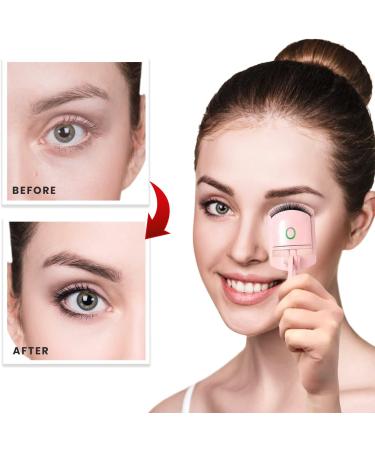 Rechargeable Heated Eyelash Curler - Customizable Temperature Safe Silicone Pad & Auto Shut-Off | Long-Lasting Portable Lash Curler - Buy Online on GoSupps.com