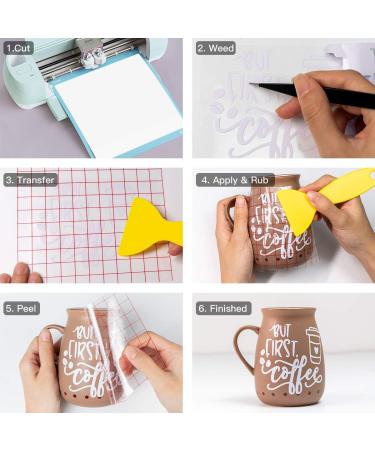 12x40 FT White Permanent Vinyl Roll for Cricut & Silhouette - Ideal for Signs, Scrapbooking, and Crafts - Buy Online on GoSupps.com