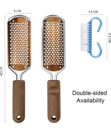 Professional Stainless Steel Foot File for Hard Skin Callus Removal - Large Colossal Foot Rasp Scrubber for Wet and Dry Feet - Buy Online on GoSupps.com