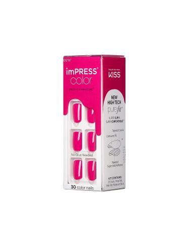 KISS imPRESS Color Press-On Nails - Orchid Festival | 30 Chip-Proof & Smudge-Proof Fake Nails Set - Buy Online on GoSupps.com