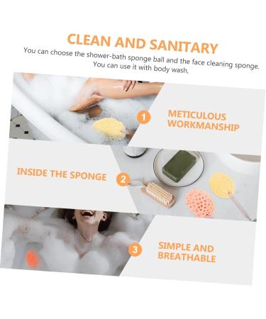 Buy Hemoton 8 Pcs Bath Ball Foam Loofah Sponges | Exfoliating Bath Shower Sponge Set for Women Hydrophilic Polyurethane - Buy Online on GoSupps.com