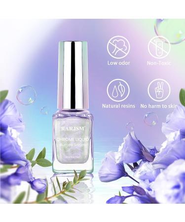 RARJSM Aurora Liquid Chrome Powder Pearl Purple Chameleon Metallic - 5ML Nail Art Accessory - Buy Online on GoSupps.com
