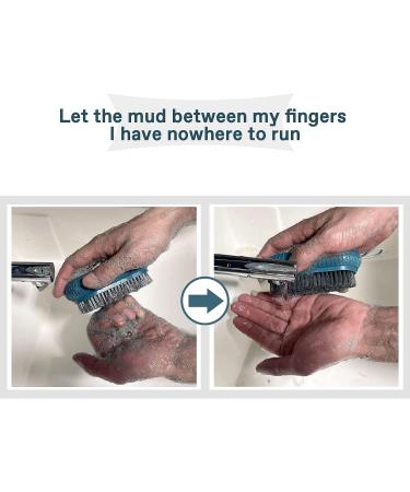 Heavy Duty Nail Scrub Brush with Durable Stiff Bristles - Ideal Hand and Nail Cleaning Tool for Men & Mechanics (Blue) - Buy Online on GoSupps.com