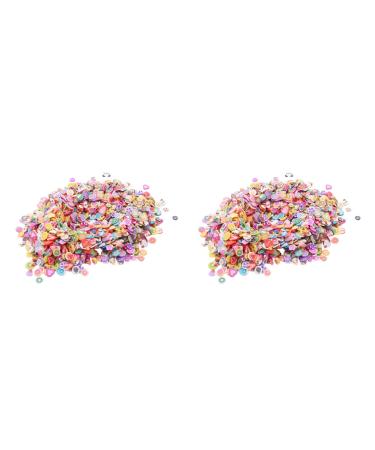 Vadillo 4000 Pieces 3D Fruit Flower Clay Slices for Slime Nail Art Decorations
