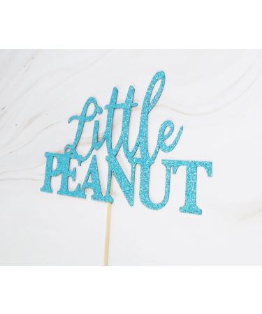 zxyxka Welcome Little Peanut Cake Topper Peanut Cake Decorations Elephant Baby Shower Party Supply Blue Glitter - Buy Online on GoSupps.com