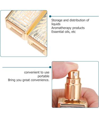 Buy FRCOLOR Terrarium Glass Perfume Bottles - 4 Pack 12ml Refillable Spray Bottles for Travel | Fine Mist Perfume Sprayers - Buy Online on GoSupps.com