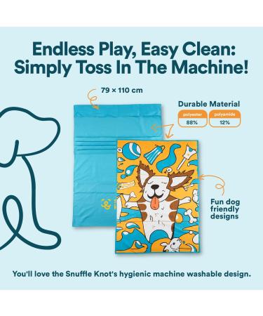 SnuffleKnot Original - Interactive Snuffle Toy for Dogs | Enrichment Puzzle Mat for Dog Games | Boredom Relief & Birthday Gift (Pink) - Buy Online on GoSupps.com