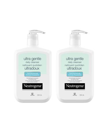 Neutrogena Ultra Gentle Daily Face Wash Foaming Facial Cleanser Fragrance Free Pack of 2 (708 ml Total) Foaming Cleanser - Duo Pack
