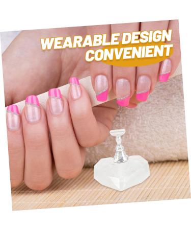 Beavorty 1 Set magnetic base nail stands for press on press on nail holder nail display stand nail holder for painting nails magnetic nail supplies for beginners Acrylic portable Nail set - Buy Online on GoSupps.com