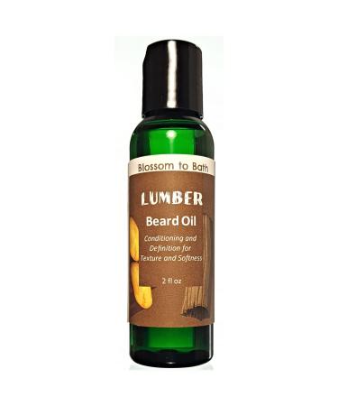 Lumber Beard Oil (2 ounce) - Pure Essential Oil Fragrance - Defines And Softens with a Vigorous Woodsy Scent