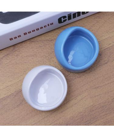 Guinea Food Bowl Hamster Feeding Bowls Pet Ceramic Food Bowls for Small Animal Rodents Gerbil Hamster Food Bowl Blue - Buy Online on GoSupps.com