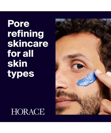 HORACE Purifying Face Mask for Men - Facial Deep Cleanse with Kaolin Clay and Blue Everlasting Flower - Pore Refining Skincare for All Skin Types - Unscented 75 ml - Buy Online on GoSupps.com