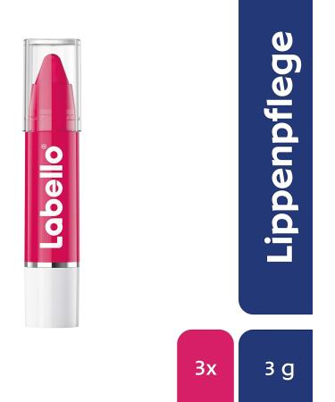 Nivea Labello Lips2Kß Color Lip Balm in 3pack 3 x 3 g lip care with intense color lipstick with real Labello care hot pink - Buy Online on GoSupps.com
