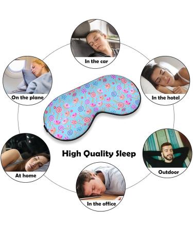 Sweet Fruit Donuts Candy Sleep Mask for Women - Adjustable Eye Shades with Elastic Strap for Comfort - Buy Online on GoSupps.com