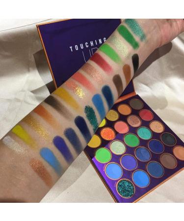 Beauty Glazed Touching Up Eyeshadow Palette - 25 Vibrant Colors, Mattes Metallic Shimmers, Long Lasting & Blendable - Cruelty-Free Makeup Palette - Buy Online on GoSupps.com