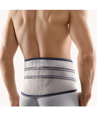 Bort StabiloBasic Back Support with Pad 4 Silver - Comfortable & Ergonomic Support for Better Posture | International Shipping Available - Buy Online on GoSupps.com
