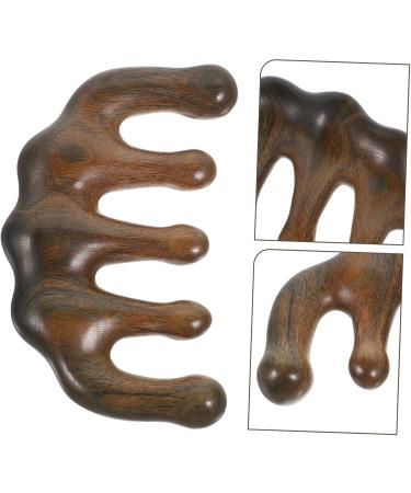 Moluckfu Sandalwood Comb Body Massager - Acupressure Massage Tool for Relaxation & Scalp Care - Buy Online on GoSupps.com