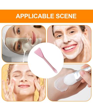 Face Brush Applicator Double Head Skincare Spatula Face Brush Reusable Clay Face Applicator Multifunctional Facial Tools Flexible Skin Care Tool for Clay Face Pink - Buy Online on GoSupps.com