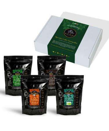 KIRIBIRI Single Origin Specialty Coffee 100% Arabica - Brazil, Guatemala, Honduras Organic, Kenya (4 x 250g beans)