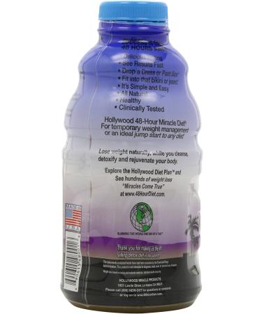 Hollywood 48-Hour Miracle Diet Bottles 32 Fl. Oz (Pack of 2) - Fast Acting Cleanse & Detox Formula - Buy Online on GoSupps.com